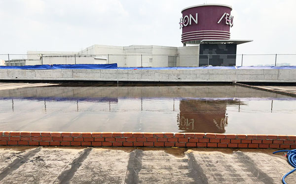 Thi công chống thấm công trình AEON MALL