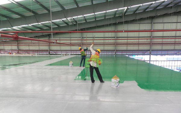 Thi công sơn sàn epoxy