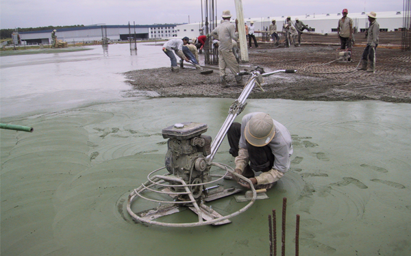 Thi công xoa nền Hardener